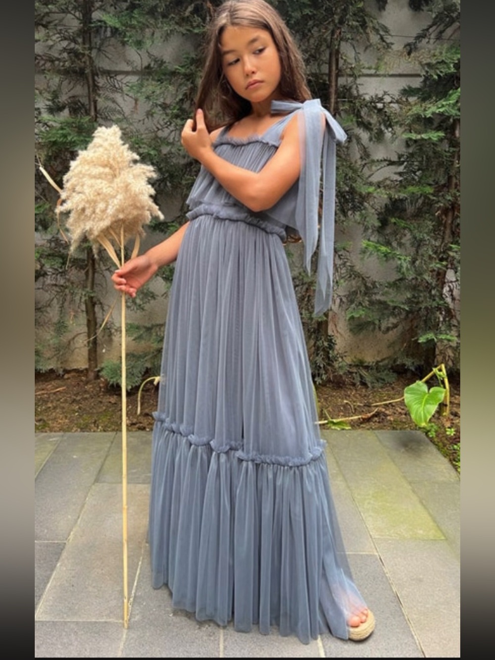 Formal Tulle Maxi Dress